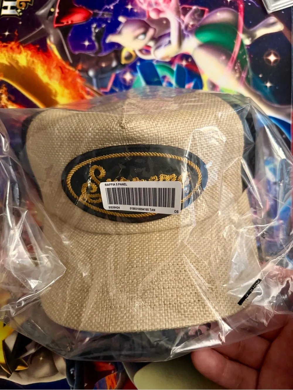 Supreme Raffia 5 Panel Hat Tan